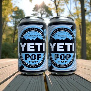 2 YETI Pop Top, Limited Edition, "Empty Can Contains 12oz" Storage Stash Cans
